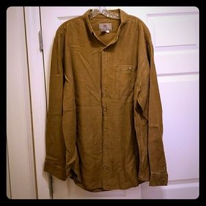 Long sleeved, button down shirt